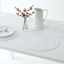 Avilla White Round Placemat, 15"
