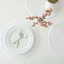 Avilla White Round Placemat, 15"