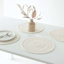Avilla Ivory Round Placemat, 15"