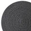 Avilla Charcoal Round Placemat, 15"