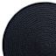 Avilla Black Round Placemat, 15"