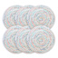 Set of 6 Lamer Boucle Round Placemats, 15"