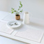 Allegro White Faux Leather Placemat, 13x18