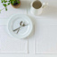 Allegro White Faux Leather Placemat, 13x18