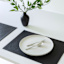 Allegro Black Faux Leather Placemat, 13x18