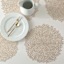 Prosecco Bloom Pressed Vinyl Round Placemat, 15.5"