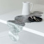 Silver & Black Bondi Pressed Vinyl Table Runner, 14x42.2