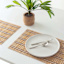 Set of 6 Brown Caribbean Bamboo Placemat, 12x18