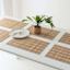 Set of 6 Brown Caribbean Bamboo Placemat, 12x18