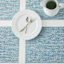 Set of 6 Yale Blue Nala Woven Vinyl Placemats, 13x18