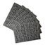 Set of 6 Meridiem Gunmetal Woven Vinyl Placemats, 13x18
