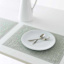 Set of 6 Rainner Sage Woven Vinyl Placemats, 13x18