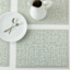 Set of 6 Rainner Sage Woven Vinyl Placemats, 13x18