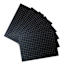 Set of 6 Lexington Black & Gold Woven Vinyl Placemats, 13x18