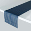 Lexington Navy & Gold Woven Vinyl Table Runner, 14x72
