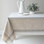 Cassandra Natural Jacquard Tablecloth, 60x104