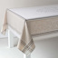 Cassandra Natural Jacquard Tablecloth, 60x104