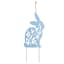 Providence Blue Metal Bunny Cutout Yard Stake, 20"