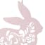 Providence Pink Metal Bunny Cutout Yard Stake, 20"