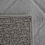 (C209) Grey Faux Rabbit Fur Area Rug, 5x7