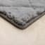 (C209) Grey Faux Rabbit Fur Area Rug, 8x10