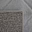(C209) Grey Faux Rabbit Fur Area Rug, 8x10