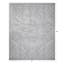 (C209) Grey Faux Rabbit Fur Area Rug, 8x10