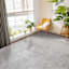 (C209) Grey Faux Rabbit Fur Area Rug, 8x10