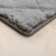 (C209) Grey Faux Rabbit Fur Runner, 2x7