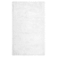 White Faux Rabbit Fur Accent Rug, 27x45