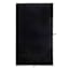 Black Faux Rabbit Fur Accent Rug, 27x45