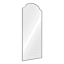 Black Scalloped Aluminum Leaner Mirror, 27x70