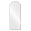 Black Scalloped Aluminum Leaner Mirror, 27x70
