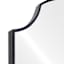 Black Scalloped Aluminum Leaner Mirror, 27x70