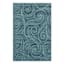 (E530) Magic Blue Wave Outdoor Accent Rug, 2x4