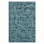 (E530) Magic Blue Wave Outdoor Area Rug, 5x7