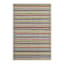 (E531) Magic Multicolor Striped Outdoor Accent Rug, 2x4