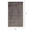 (B890) Crosby St. Grey Two-Tone Bebel Faux Fur Shag Accent Rug, 3x5