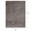 (B890) Crosby St. Grey Two-Tone Bebel Faux Fur Shag Area Rug, 5x7