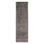 (B890) Crosby St. Grey Two-Tone Bebel Faux Fur Shag Runner, 2x7