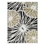 (E532) Palma Black & Cream Floral Outdoor Area Rug, 5x7