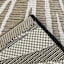 (E532) Palma Black & Cream Floral Outdoor Area Rug, 5x7