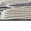 (E532) Palma Black & Cream Floral Outdoor Area Rug, 5x7