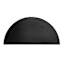 Half Moon Black Wall Mirror, 18x36