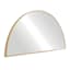 Half Moon Gold Wall Mirror, 18x36