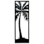 Found & Fable Silver Iron Palm Wall Decor, 35"