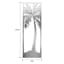 Found & Fable Silver Iron Palm Wall Decor, 35"