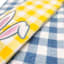 Homespun Easter 2-Pack Bunny Ears Embroidered Gingham Hand Towel Set