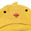 Bunny Brights Embroidered Yellow Easter Chick Hooded Cotton Towel