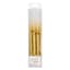 16-Count White & Gold Birthday Candles